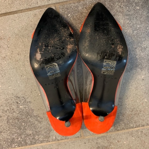 Sandro shoes, red colour, perfect condition. Size 8 - Picture 3 of 5